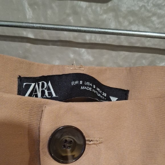 Zara Tan Chinos High-Waisted Classic - Picture 4 of 8